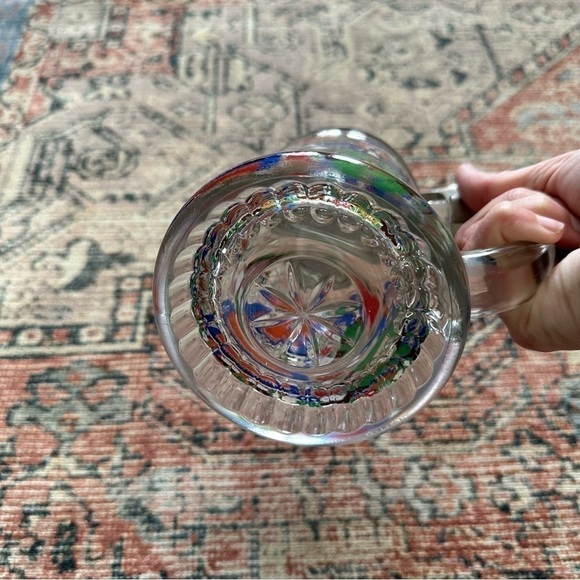 3 for $15 VINTAGE West German Clear Glass Young Lovers Stein with Pewter Lid - Picture 5 of 6